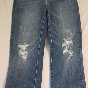 Judy Blue Light Blue Distressed Skinny Jeans